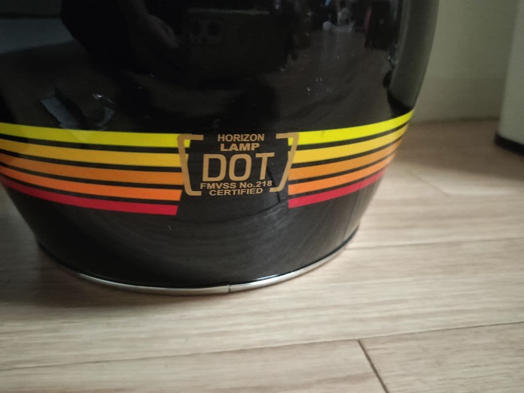ホライズン　ランプ　ヘルメット　族ヘル　ブラック ニューレトロ