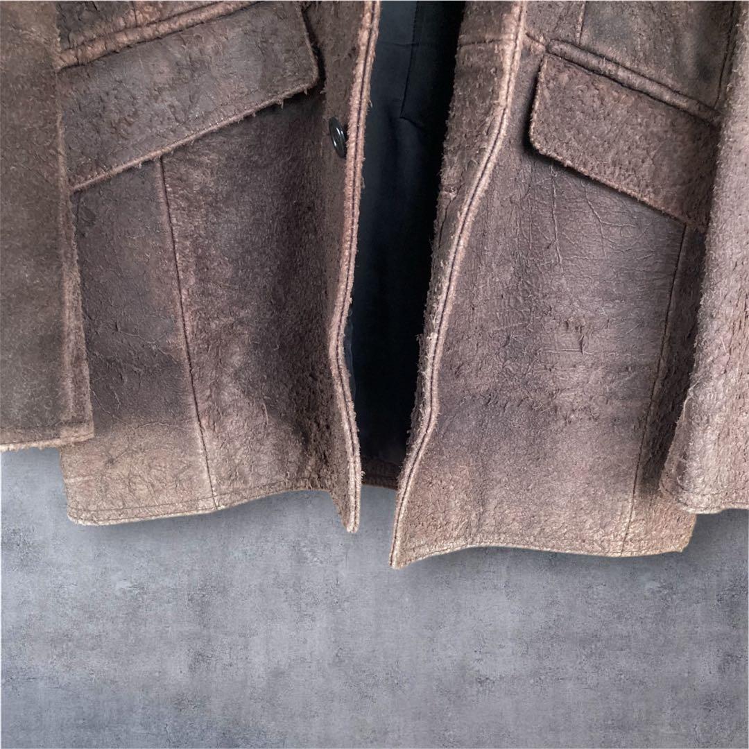 ★美品★ 5351 POUR LES HOMMES テーラードジャケット 牛革