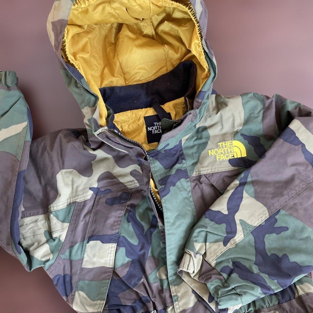 THE NORTH FACE 迷彩 子ども用スキーウェア