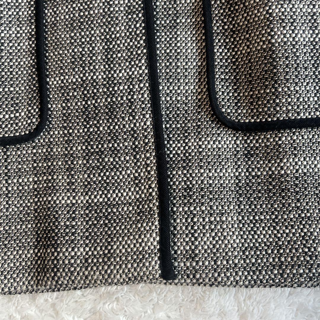 【美品】feerique フィーリックダンボールボンディングツィードコートXL