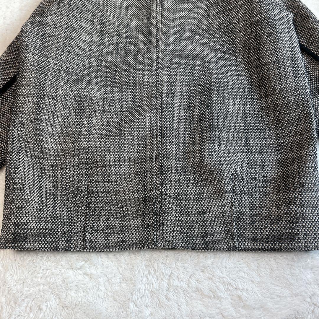 【美品】feerique フィーリックダンボールボンディングツィードコートXL