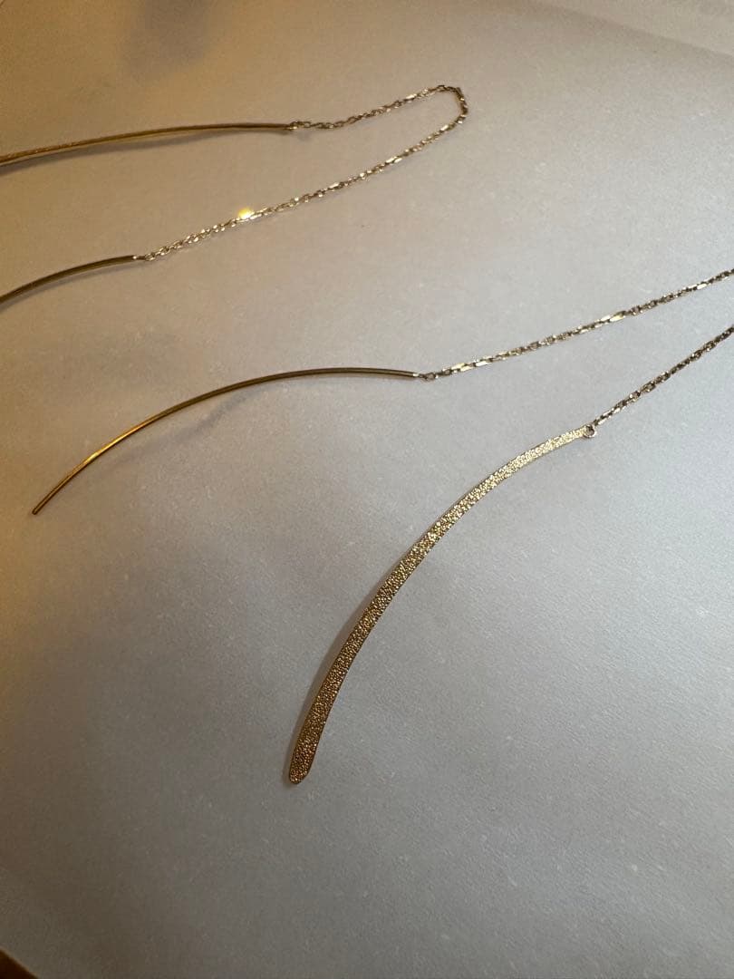 美品！agete ロング アメリカンピアス K10