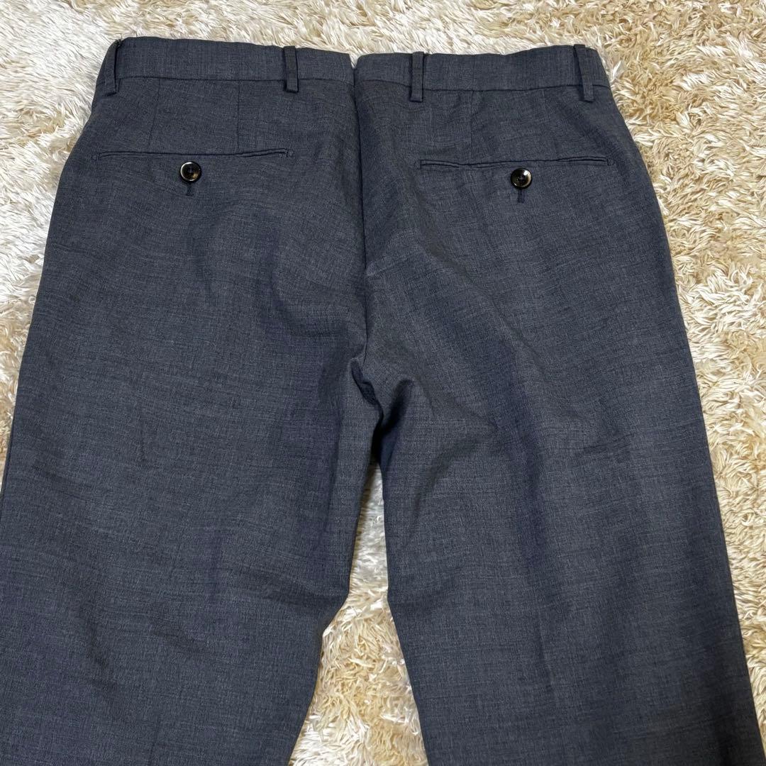 PT TORINO ワンプリーツストレッチサマーウールスラックス 44