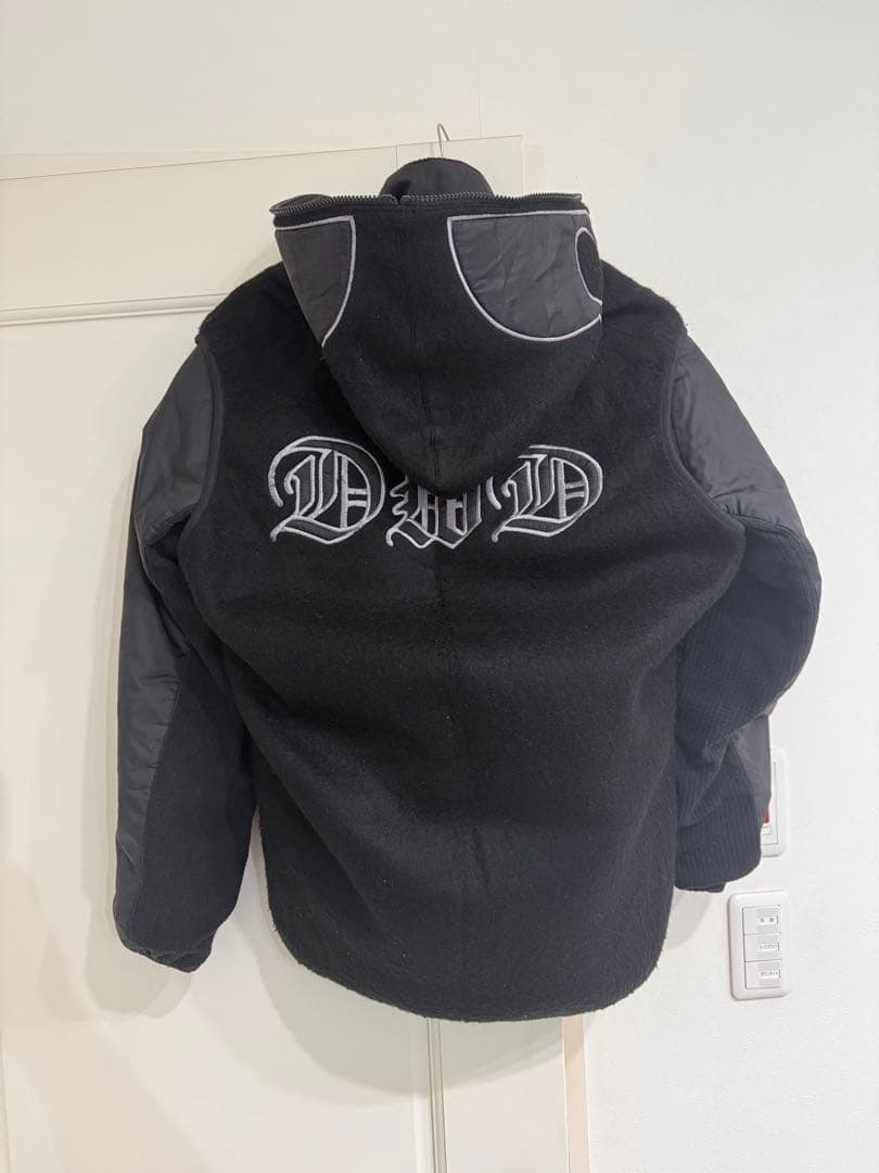 秋冬Dance With Dragon フリースベスト フード付ナイロンインナー