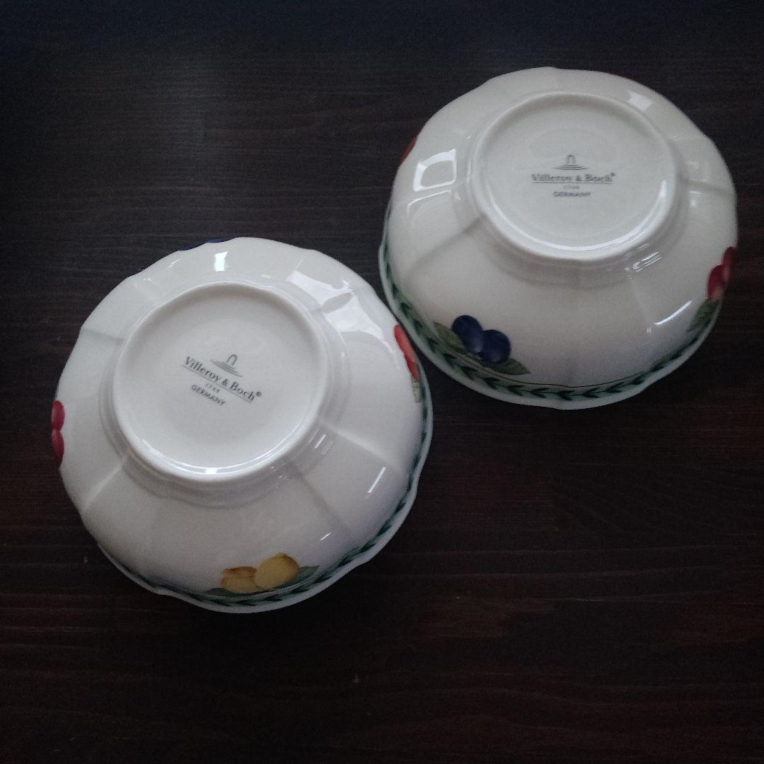 ビレロイ&ボッホ　フレンチガーデン　浅型ボウル　2個セット ドイツ食器