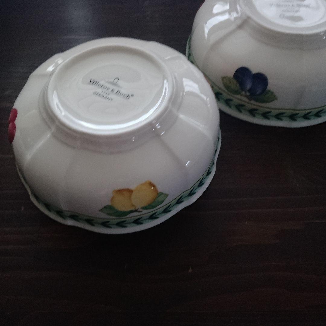 ビレロイ&ボッホ　フレンチガーデン　浅型ボウル　2個セット ドイツ食器