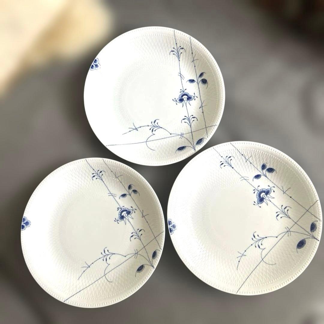 ロイヤルコペンハーゲン　ブルーパルメッテ　26cm プレート　3枚