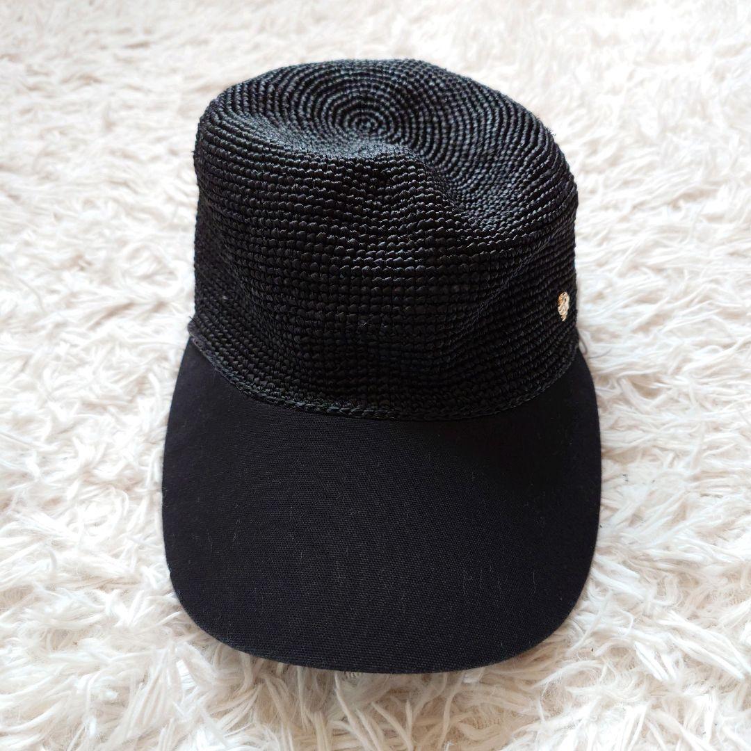 ヘレンカミンスキー　Vivette　ラフィア　麦わら　キャップ　帽子　シルバー