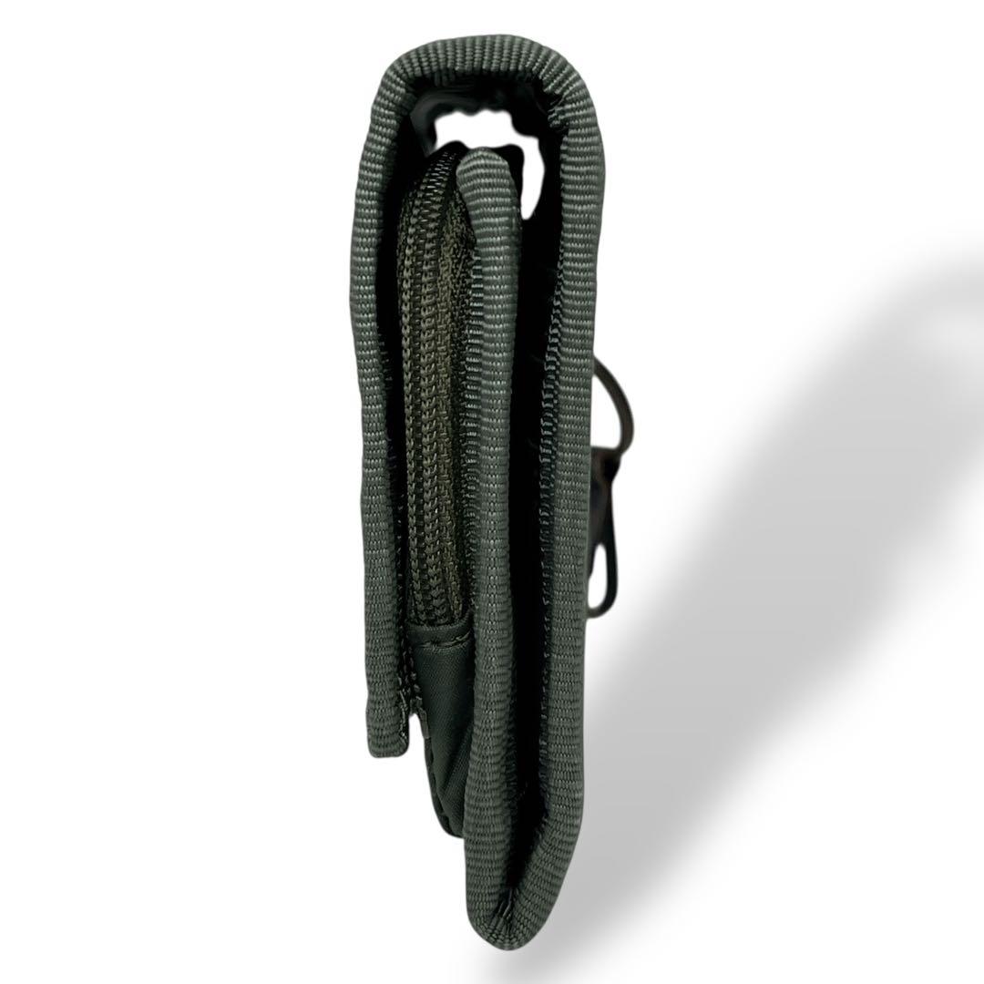 PORTER ポーター　三つ折り財布　カプセル　ロゴ　モスグリーン　ナイロン