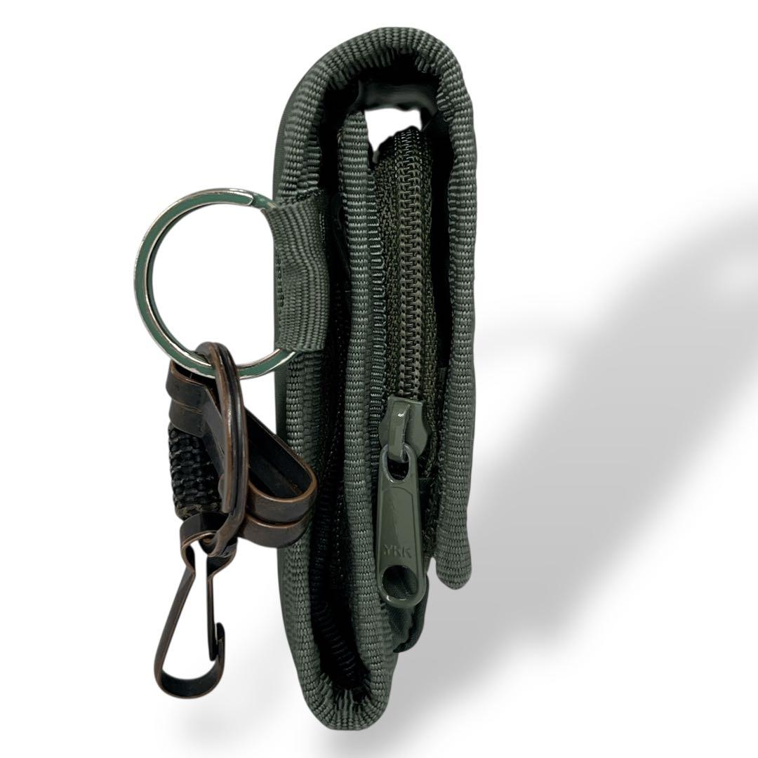 PORTER ポーター　三つ折り財布　カプセル　ロゴ　モスグリーン　ナイロン