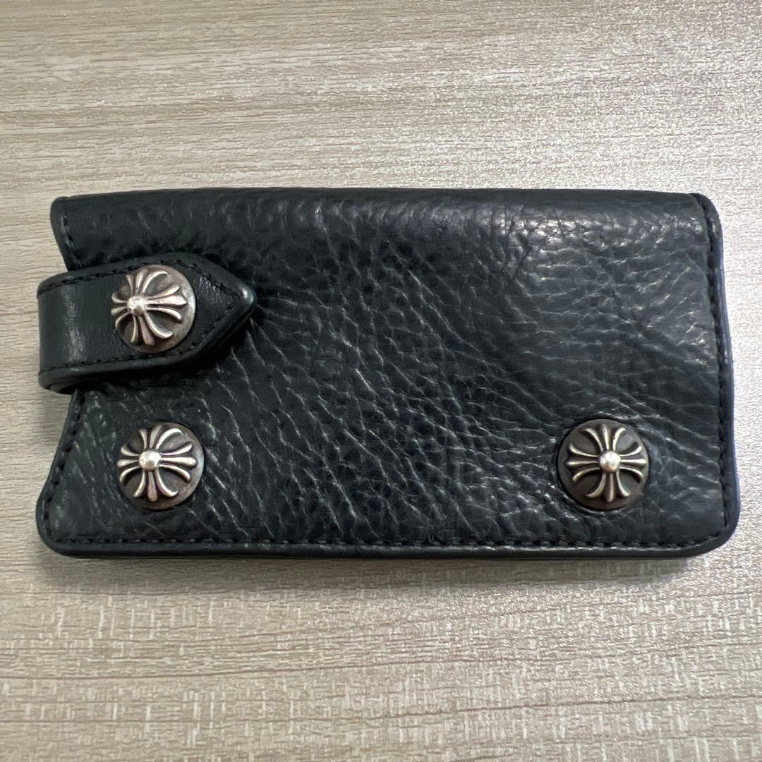 CHROME HEARTS キーケース クロスボール キーリング レザー