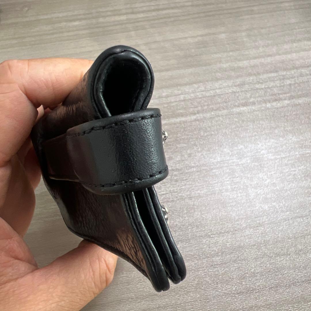 CHROME HEARTS キーケース クロスボール キーリング レザー