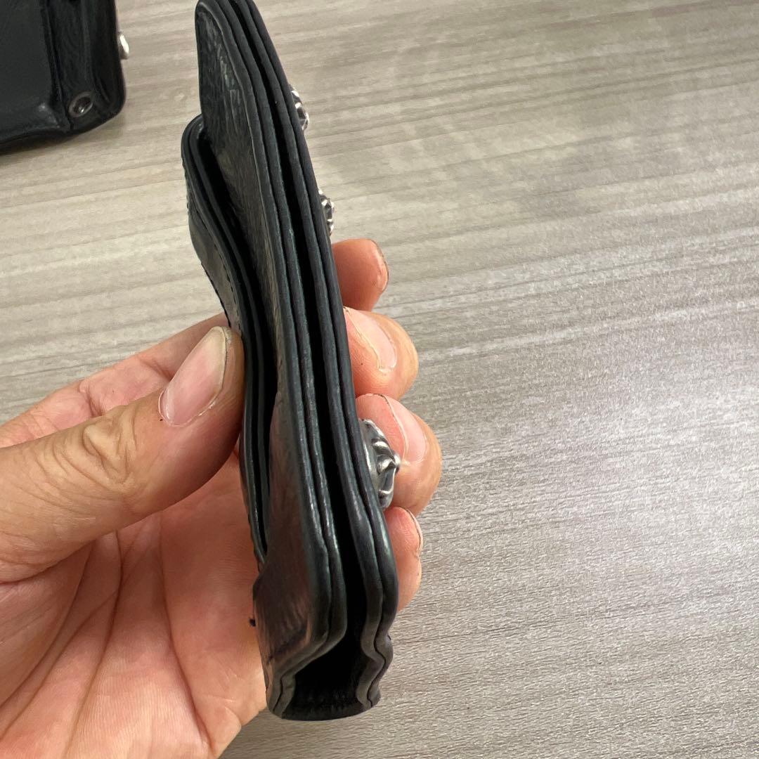 CHROME HEARTS キーケース クロスボール キーリング レザー