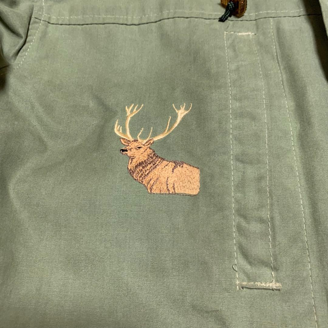 【FJALL RAVEN】ヴィンテージ　90‘s ミリタリー　モッズコート刺繍