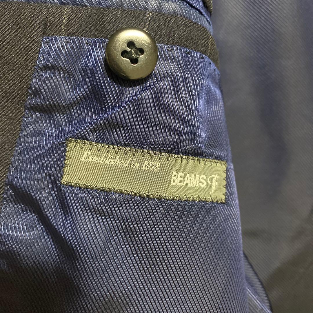 ネイビー ストライプ スーツ セット BEAMS F ジャケット スラックス
