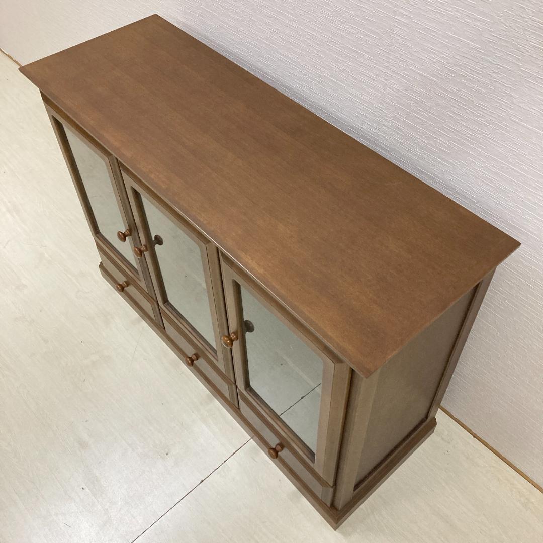 起立木工　ナラ材　サイドボード　キャビネット　書棚　本棚