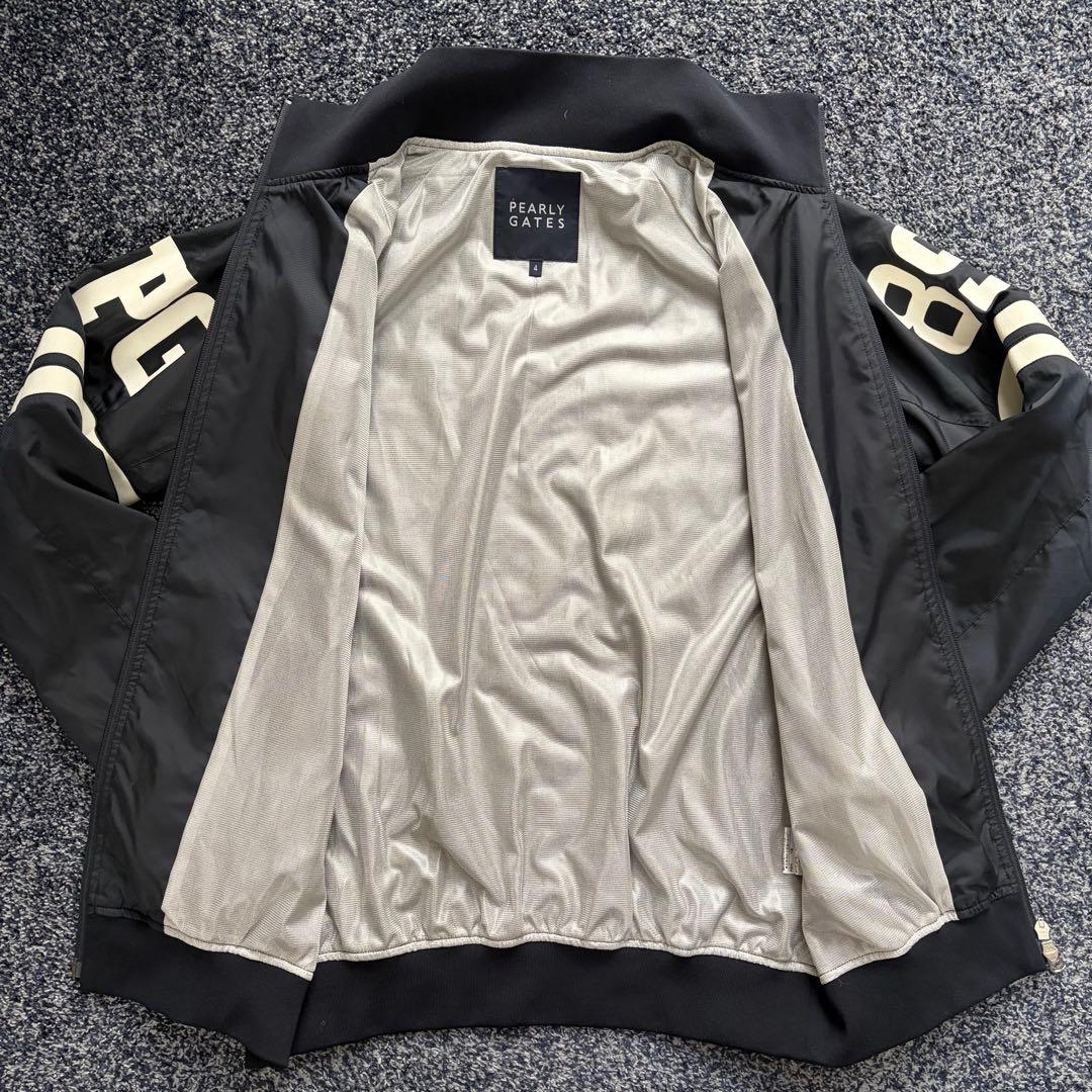 パーリーゲイツ　裏地付　防風　ジャケット　ブルゾン　ゴルフウェア　ネイビー　4