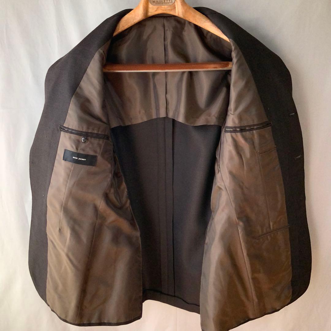 RING JACKET リングヂャケット ウールジャケット 46 ダークブラウン