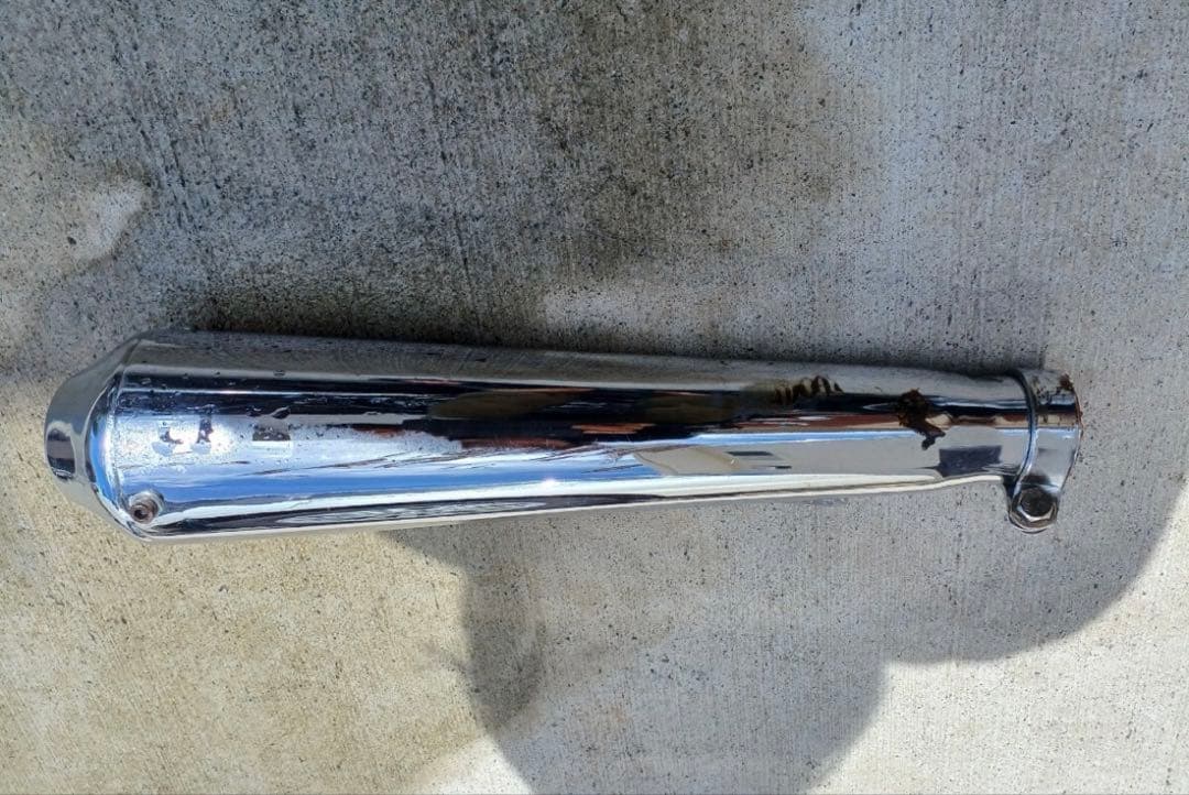 SR400 ショートメガホンマフラー　2% ペイトン　オフィシャル　カフェ　ボバ