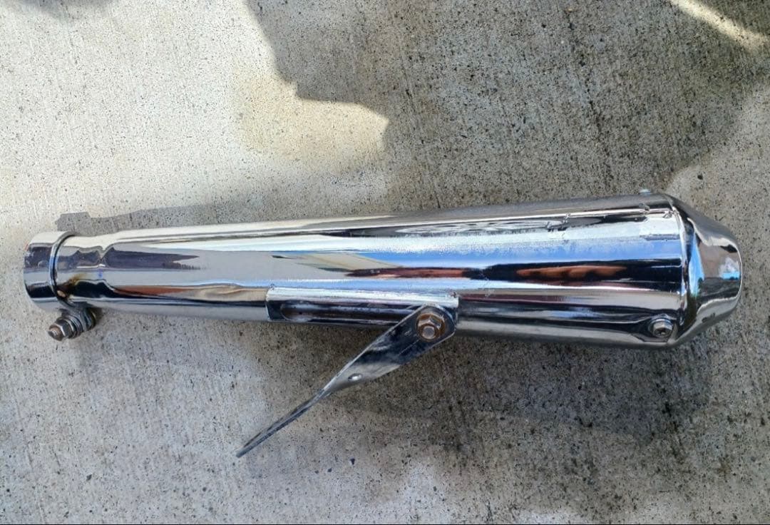 SR400 ショートメガホンマフラー　2% ペイトン　オフィシャル　カフェ　ボバ