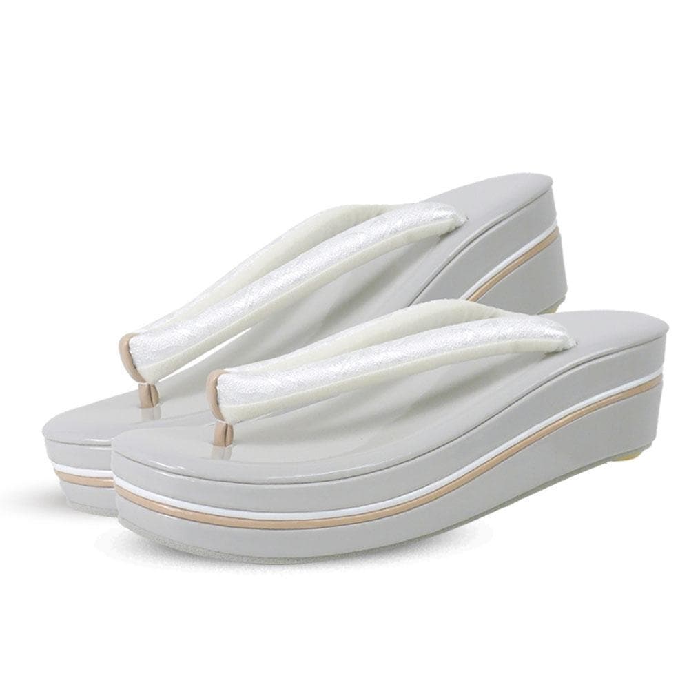 振袖用 草履バッグ セット 高級ジャガード 厚底 uzouri83-1