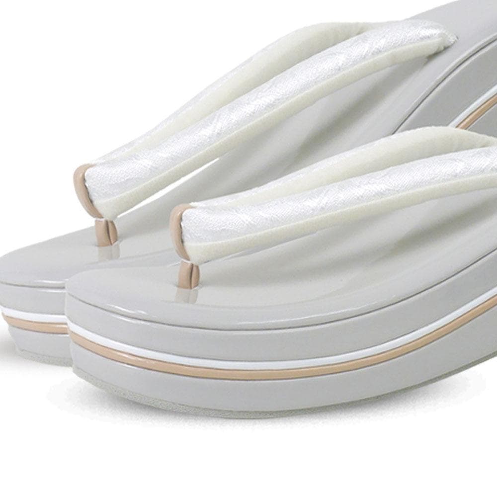 振袖用 草履バッグ セット 高級ジャガード 厚底 uzouri83-1