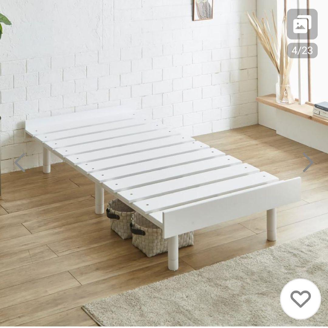 マーヴィン　すのこベッド　シングル　ホワイト