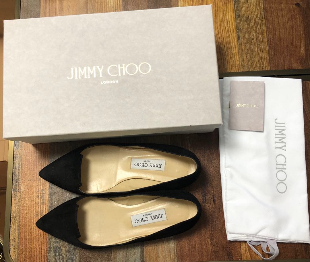 JIMMY CHOO ジミーチュウ　フラットパンプス　36 1/2