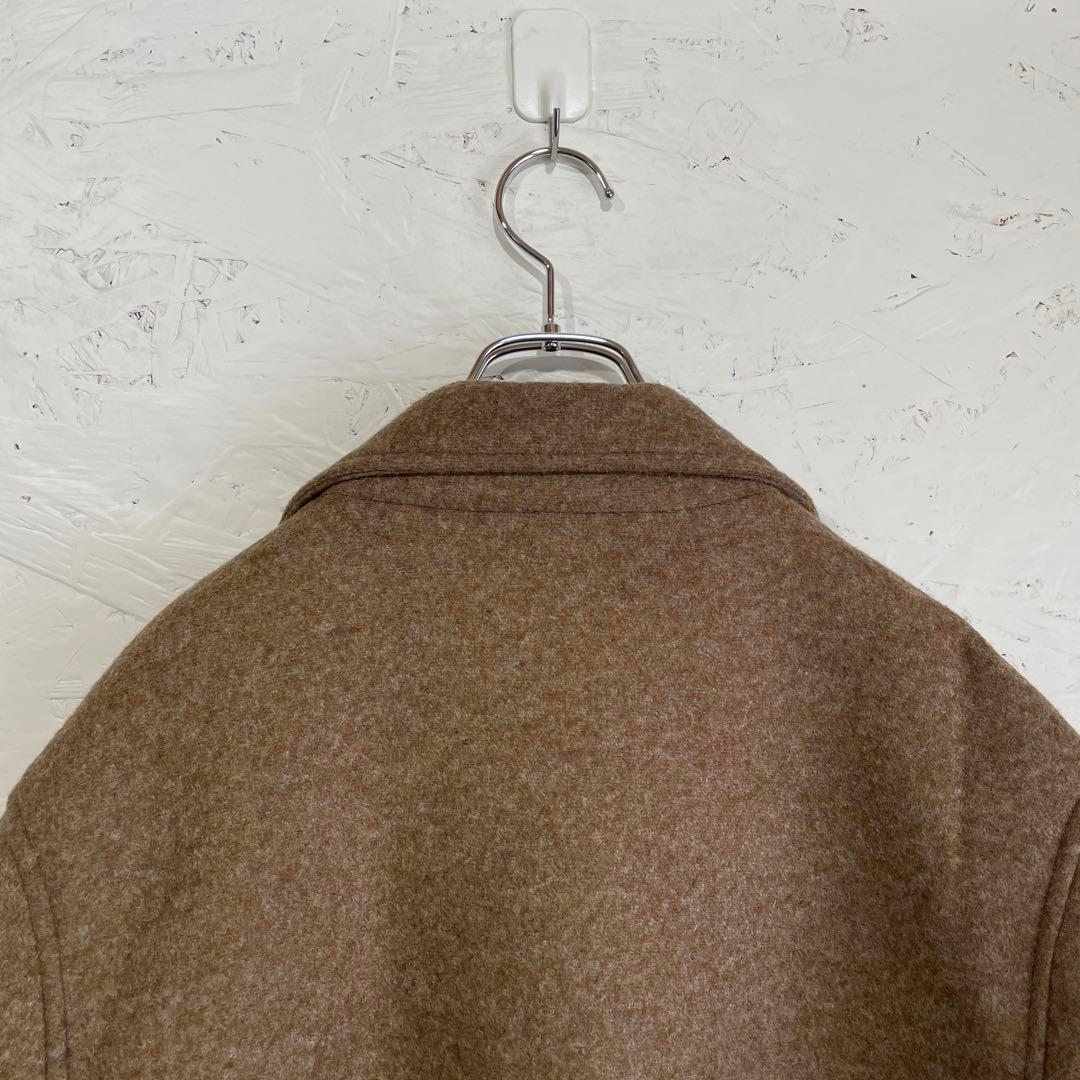 【HENRIK VIBSKOV】ボンディングオーバーサイズコート　ブラウン　M