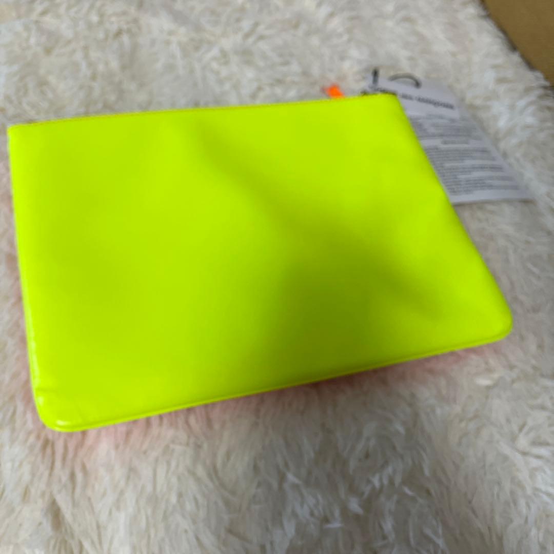 【新品未使用】コムデギャルソン　蛍光色ポーチ　クラッチ