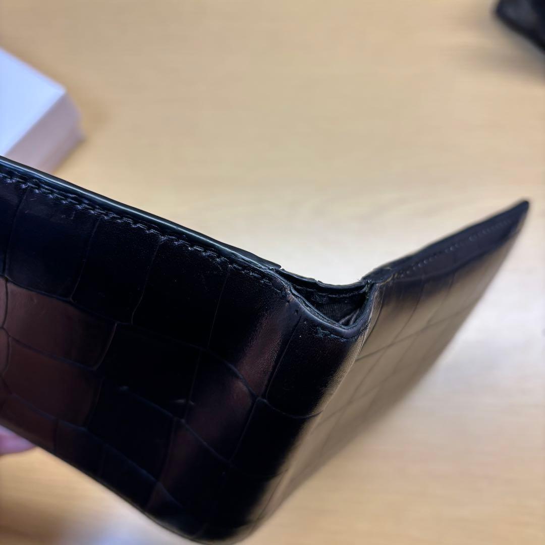 ヴィヴィアンウエストウッド クロコダイル型押し 二つ折り財布