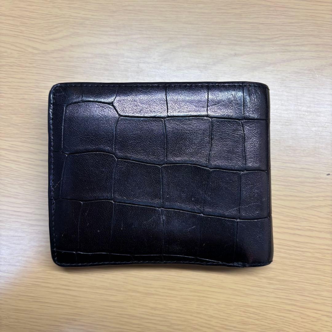 ヴィヴィアンウエストウッド クロコダイル型押し 二つ折り財布
