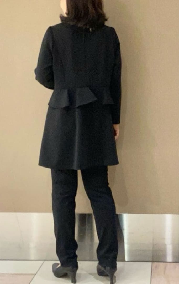 美品今季物☆tobechic大きいサイズ44☆ストレッチダンボールチュニック