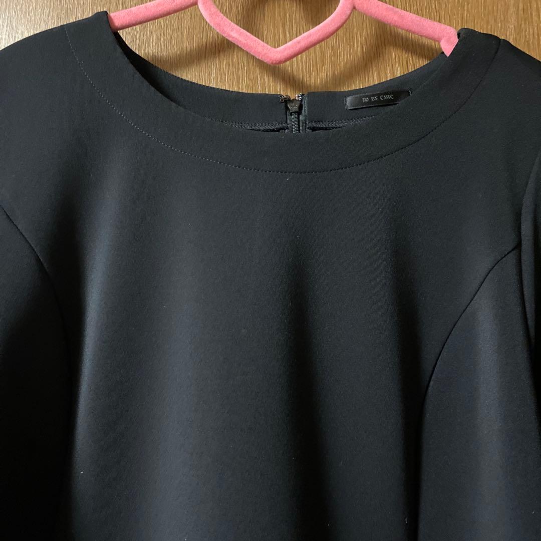 美品今季物☆tobechic大きいサイズ44☆ストレッチダンボールチュニック