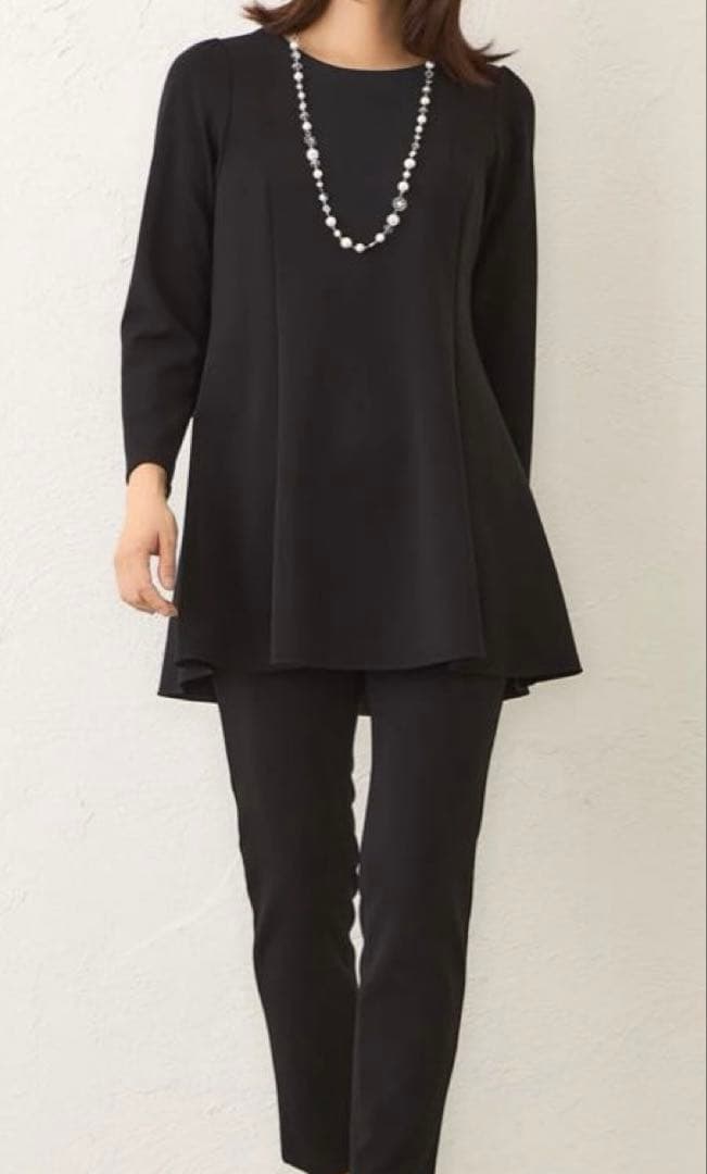 美品今季物☆tobechic大きいサイズ44☆ストレッチダンボールチュニック