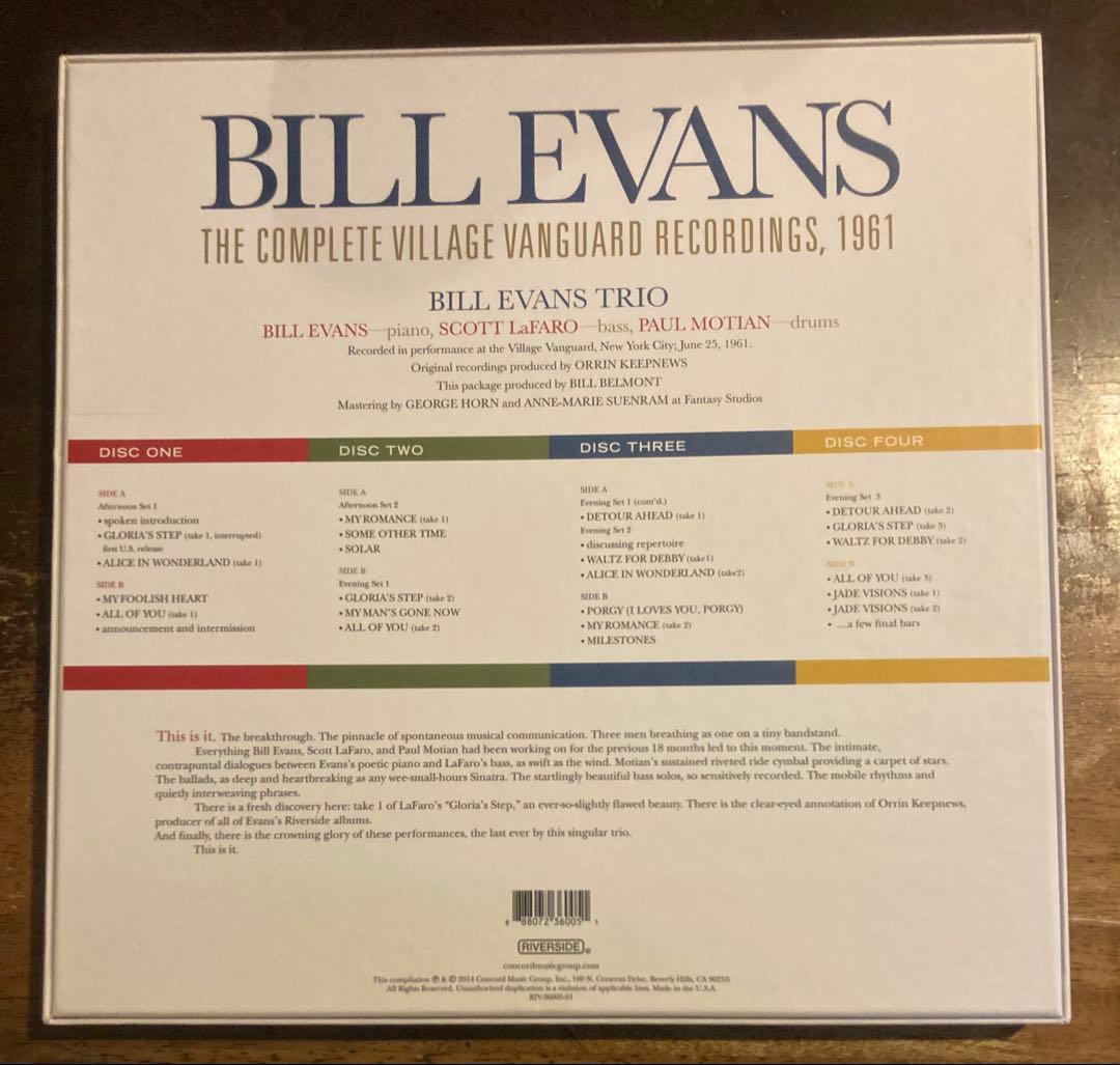 ◾️新同品◾️4LPボックス/高音質USオリジナル重量盤■BILL EVANS /