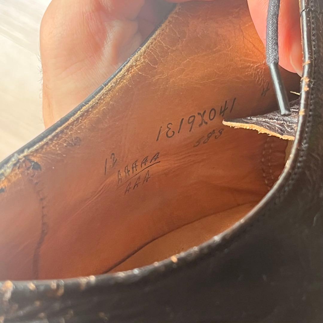 80s 旧ロゴ オールソール交換済　オールデン　サービスシューズ　サイズ12