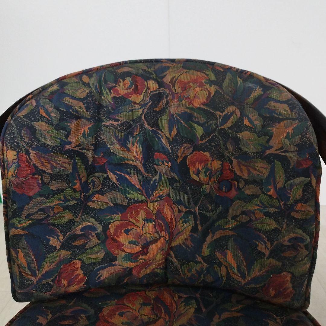 ④【カリモク】コロニアル アームチェアー キャスター付