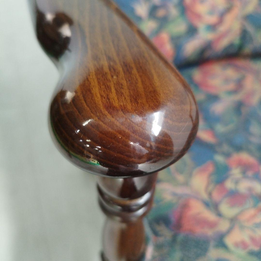 ④【カリモク】コロニアル アームチェアー キャスター付