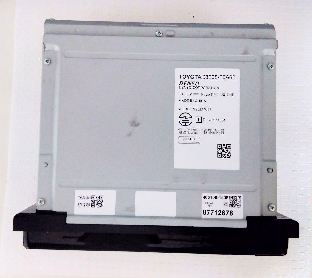 トヨタ純正　SDナビ 2018年地図　NSCD-W66　新品フィルムアンテナ