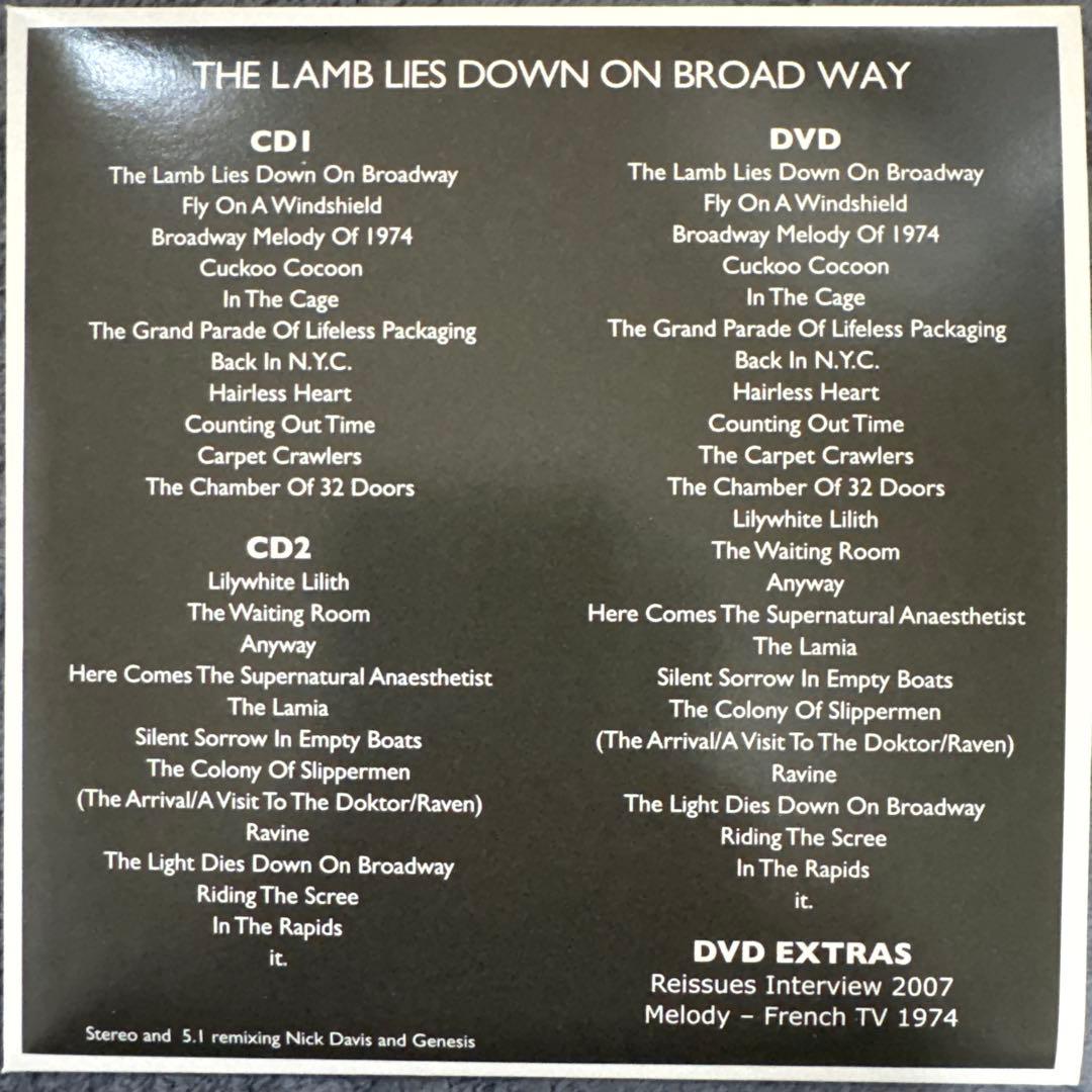 【美品】Genesis / 眩惑のブロードウェイ 紙ジャケ SACD×2+DVD