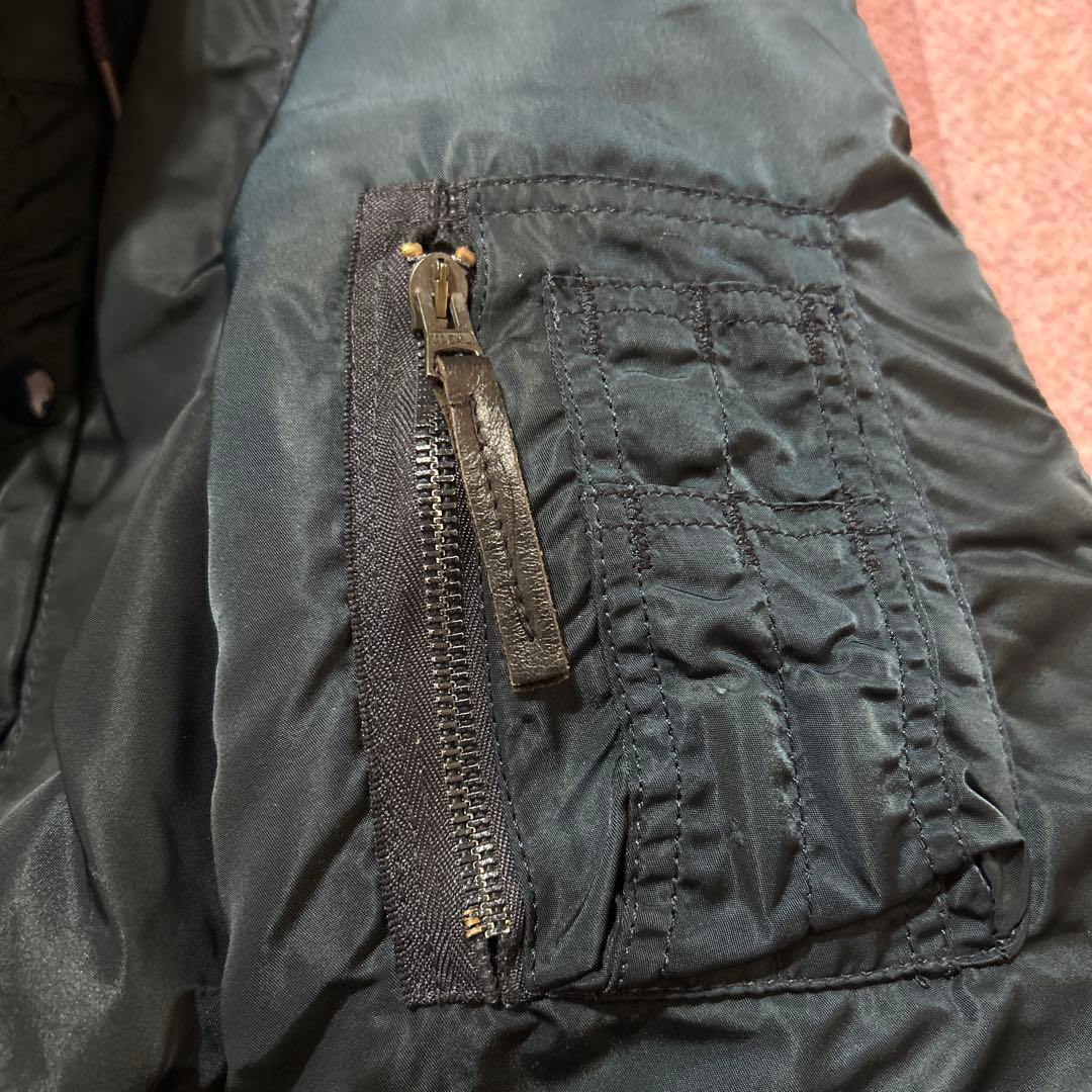 アルファALPHA N-3B 旧タグUSA製Iフライトジャケット L 80s