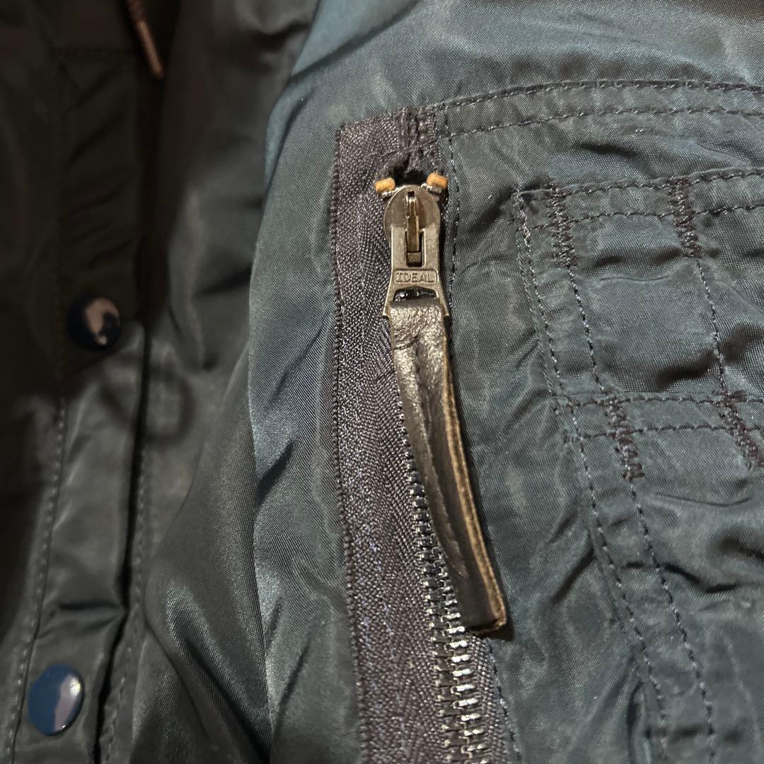 アルファALPHA N-3B 旧タグUSA製Iフライトジャケット L 80s