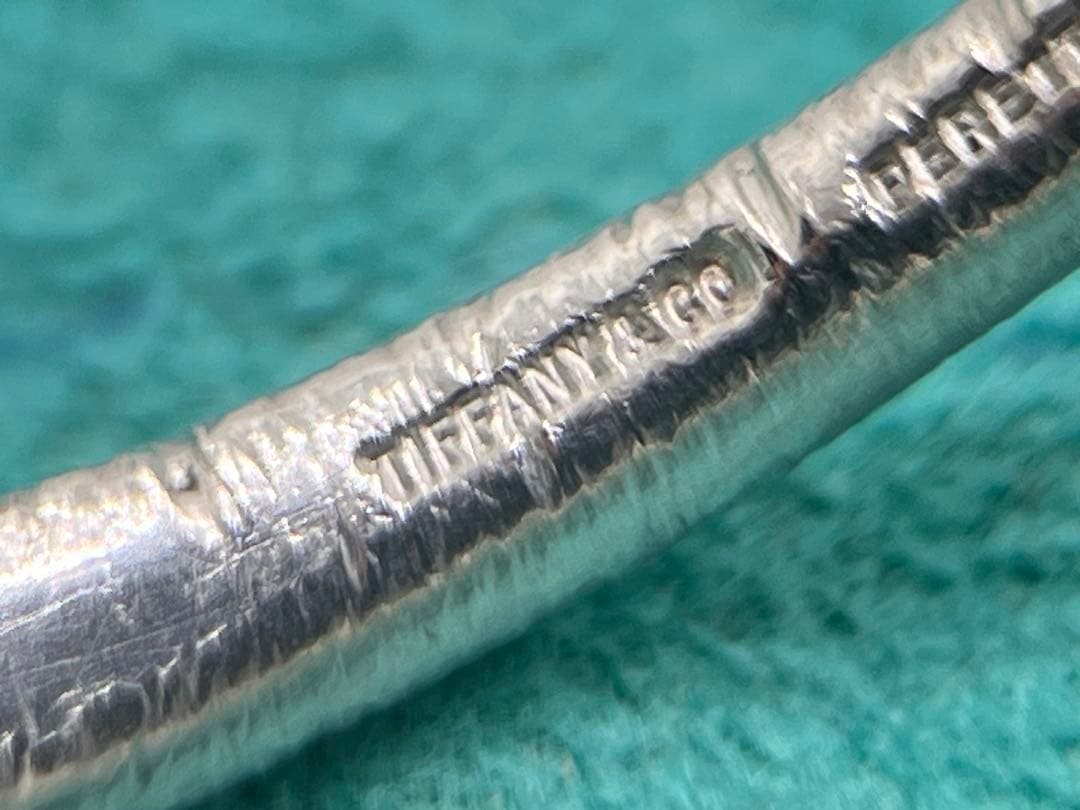 c385 希少　レア　ティファニー　ティアドロップ　マネークリップ　キーリング