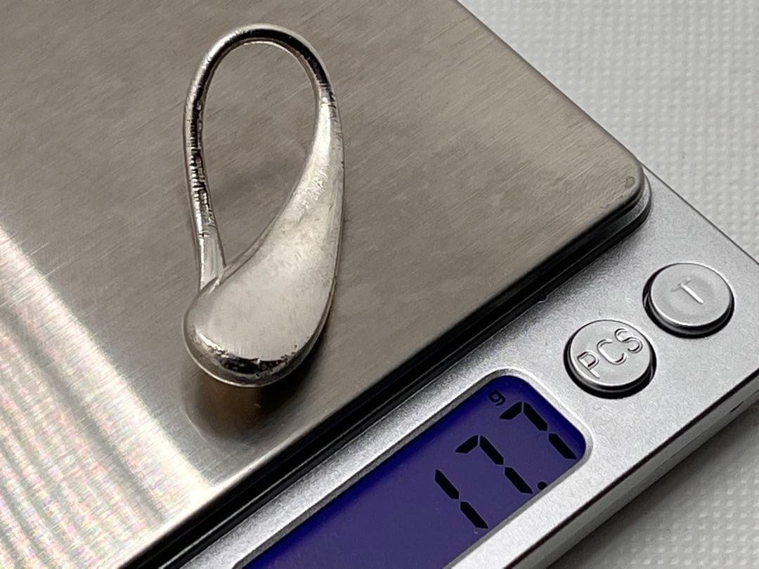 c385 希少　レア　ティファニー　ティアドロップ　マネークリップ　キーリング