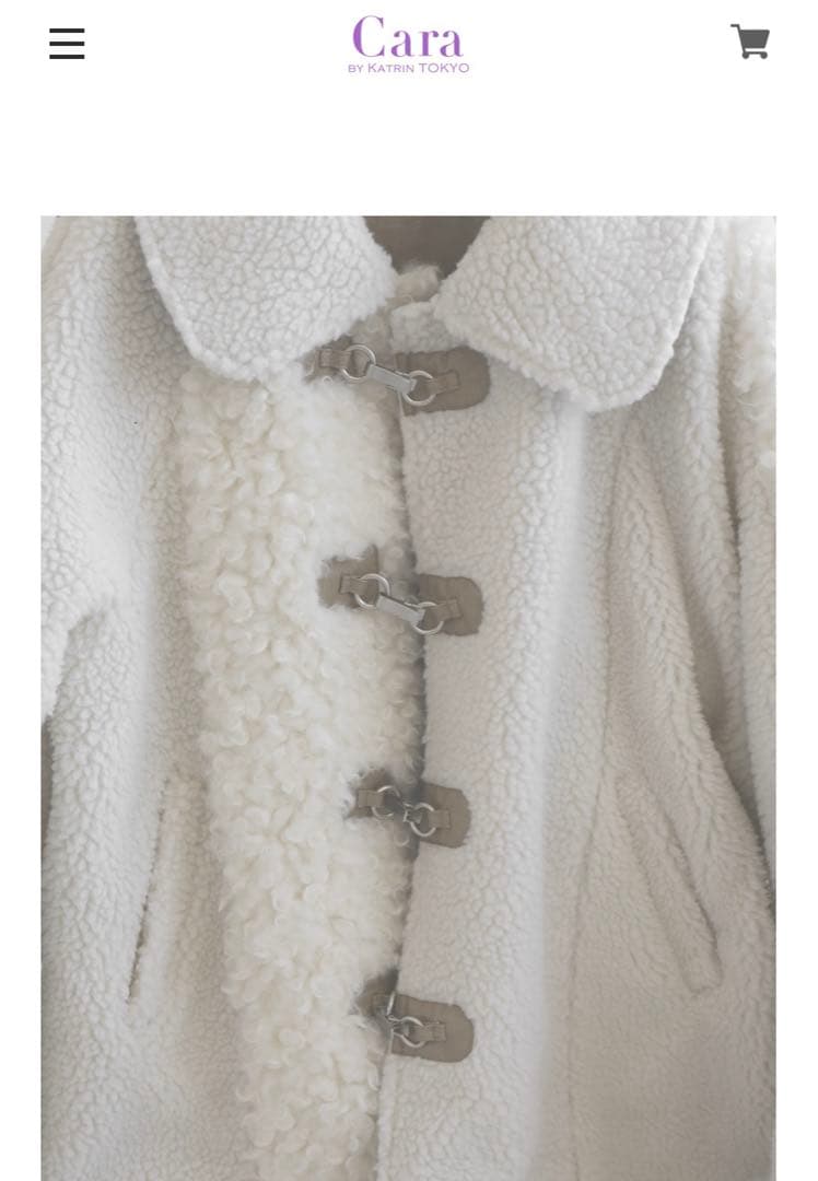 ジャケット・アウター cara reversible patchwork mouton coat