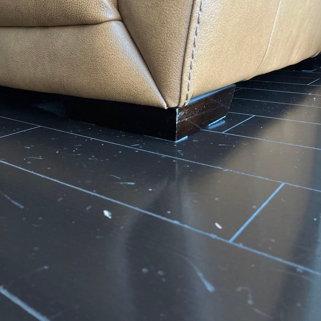 ニトリ　3人掛け　イタリア本革　ソファ