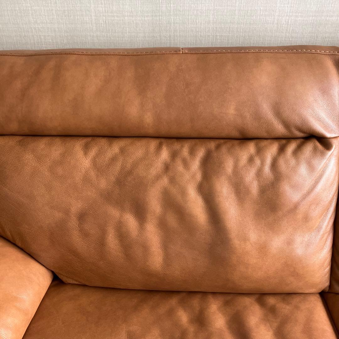 ニトリ　3人掛け　イタリア本革　ソファ