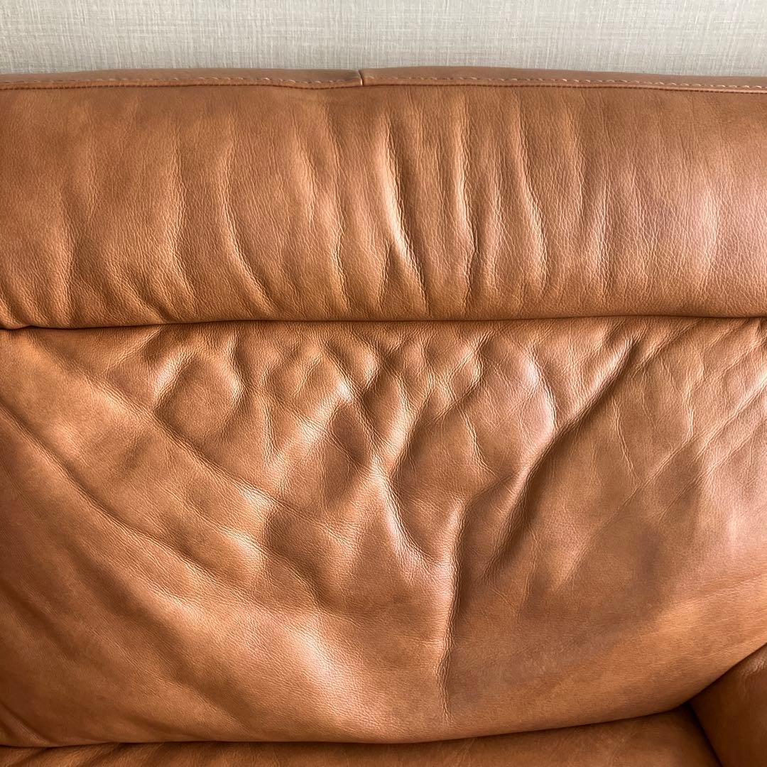 ニトリ　3人掛け　イタリア本革　ソファ