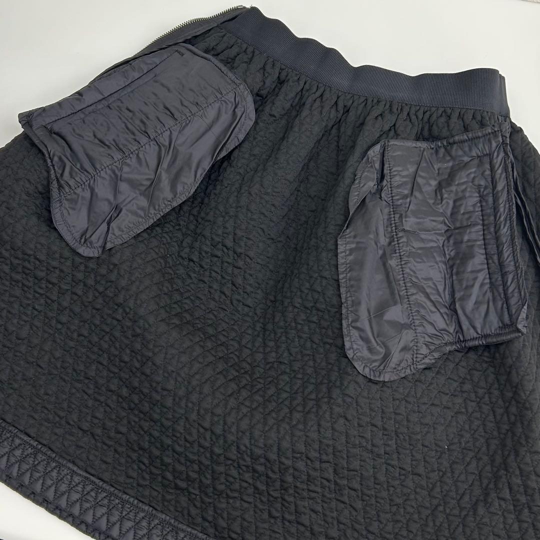 マロン　ホロタグ付 モンクレール キルティング ダウンスカート 40